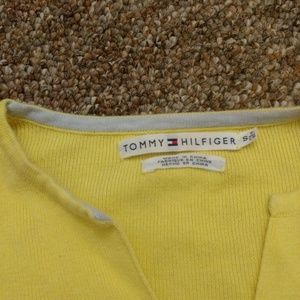 A yellow Tommy Hilfiger long sleeve shirt